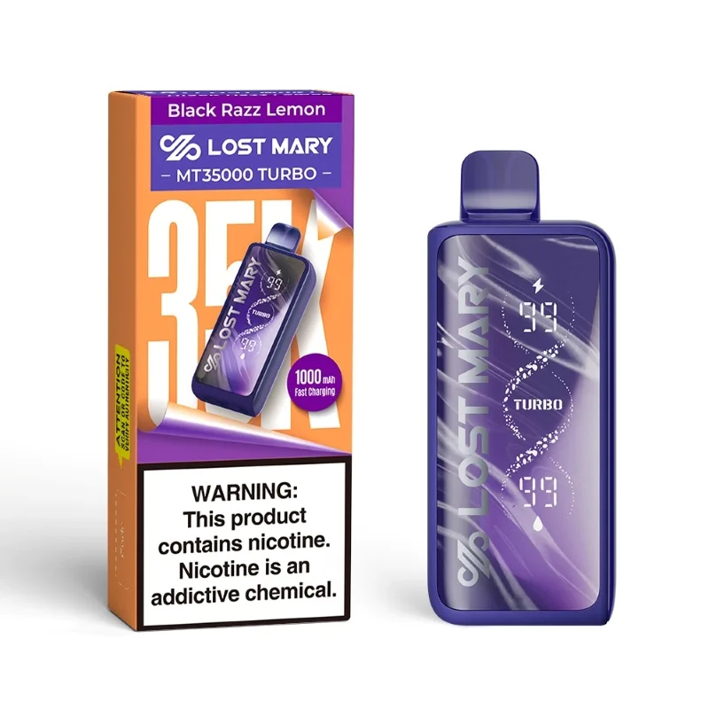 lost mary vape black mint MT35000 Turbo — Descartável Hqd Vape Sky Mint Flavour_Lemonade Flavor:Blue Raz Gush